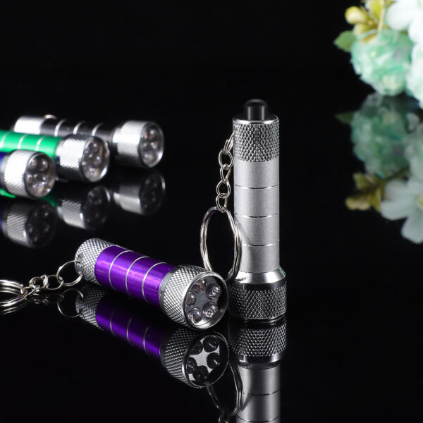 Mini Keychain Light Emergency Night Light Camping Flashlight Portable LED Torch Aluminum Keyring - Image 2